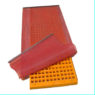 Tamis de criblage Tufflex Mining 3mm Trous carrés Revêtement polyuréthane Anti-colmatage