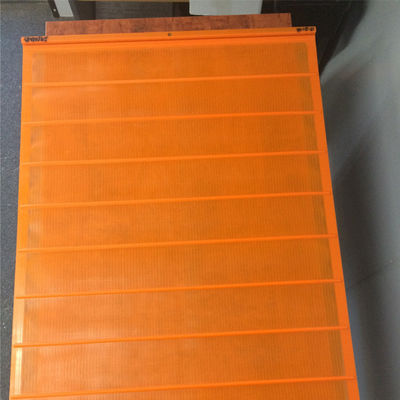 Écrans de polyweb uréthane vibrant pour la séparation des matériaux en couleur orange