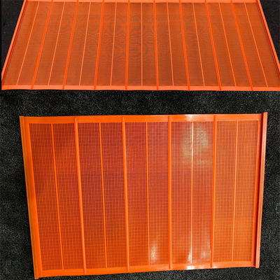 Couleur rouge Écrans en uréthane polyweb humide résistant à l'usure 1040*700mm