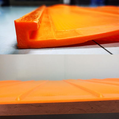 Panneaux d'écran à haute performance en uréthane orange pour le traitement du sable de silice