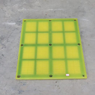 Panneaux d'écran en polyuréthane linéaire vibrant en PU Plaque de tamisage de minerai de silicium